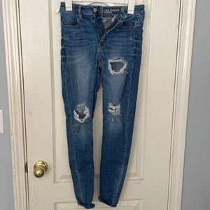 American Eagle ripped skinny jeans